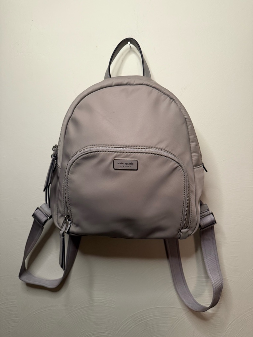Kate Spade Millennial Gray Nylon Mini Backpack